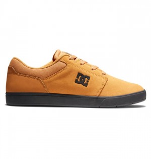 DC Shoes Crisis 2 Suede Deszkás Cipő Férfi Barna Fekete | 68RKOJDHM