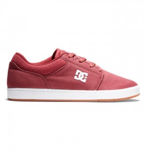 DC Shoes Crisis 2 Suede Deszkás Cipő Férfi Piros | 28GZLVARO