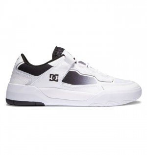 DC Shoes Metric Deszkás Cipő Férfi Fehér Fekete Fehér | 64BKSPGZF