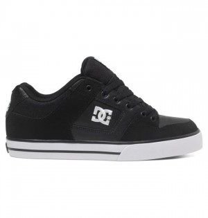 DC Shoes Pure Essentials Férfi Fekete Fekete Fehér | 86AFSBPWY