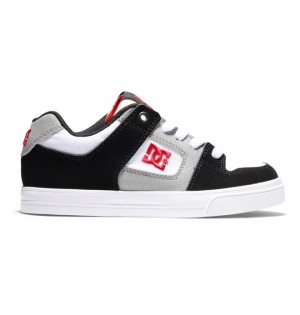 DC Shoes Pure Pure Gyerek Fehér Fekete Piros | 24NSQHJRT