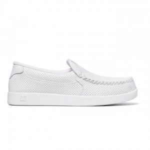 DC Shoes Villain Slip-On Slip Ons Férfi Fehér | 49VFJZRYE