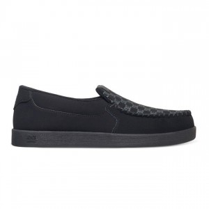 DC Shoes Villain Slip-On Slip Ons Férfi Fekete | 30AHRSNZK