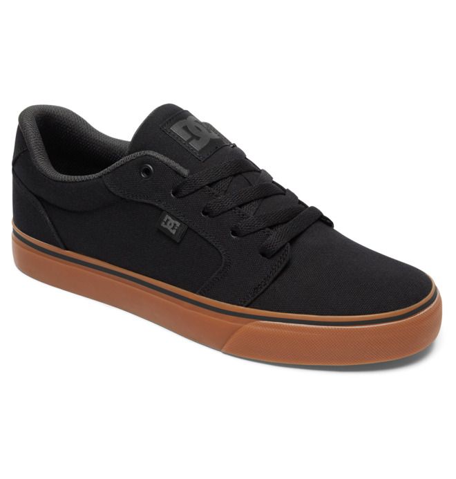 DC Shoes Anvil Canvas Essentials Férfi Fekete | 39ZWXOYGC