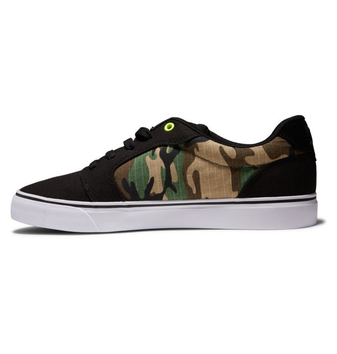 DC Shoes Anvil Canvas Essentials Férfi Fekete Camo | 89NQAODET