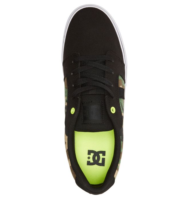 DC Shoes Anvil Canvas Essentials Férfi Fekete Camo | 89NQAODET