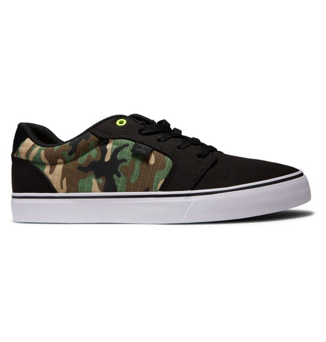 DC Shoes Anvil Canvas Essentials Férfi Fekete Camo | 89NQAODET