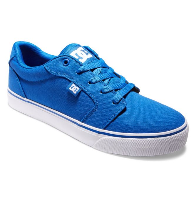 DC Shoes Anvil Canvas Essentials Férfi Kék Fehér | 89DQOFYSM