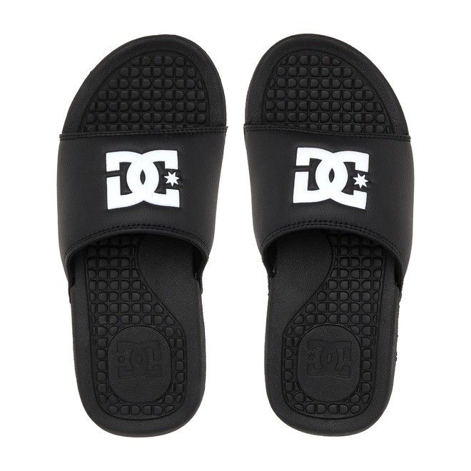 DC Shoes Bolsa Sandals Papucs Női Fekete Fehér | 06HWTFBKR