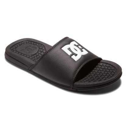 DC Shoes Bolsa Sandals Papucs Női Fekete Fehér | 06HWTFBKR