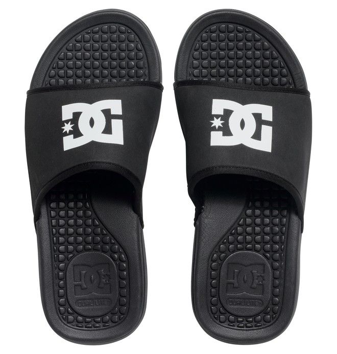 DC Shoes Bolsa Slides Papucs Férfi Fekete | 09BQCTZYG