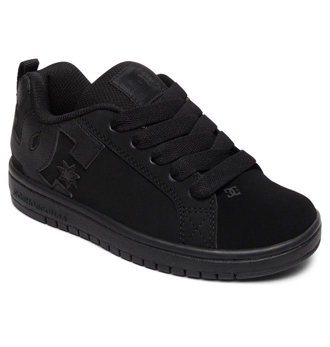 DC Shoes Court Graffik Court Graffik Gyerek Fekete Fekete | 39EZPURQJ