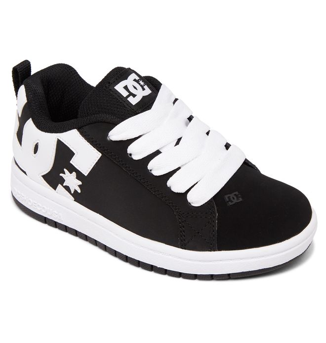 DC Shoes Court Graffik Court Graffik Gyerek Fekete Fehér | 19KCENHLJ