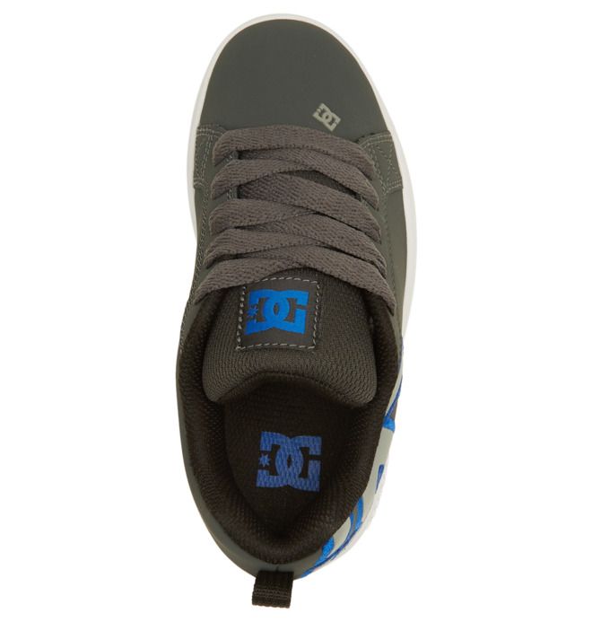 DC Shoes Court Graffik Court Graffik Gyerek Sötétszürke Fekete | 14EGMKIWF