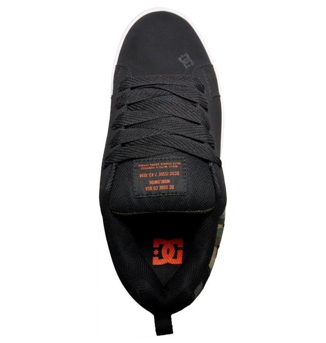 DC Shoes Court Graffik Essentials Férfi Fekete | 61DWFMLCH