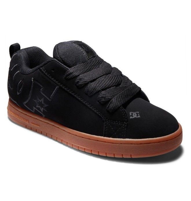 DC Shoes Court Graffik Essentials Férfi Fekete | 56IXUNVMG