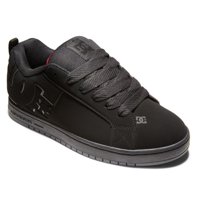 DC Shoes Court Graffik Essentials Férfi Fekete Piros | 38TFJWNDS