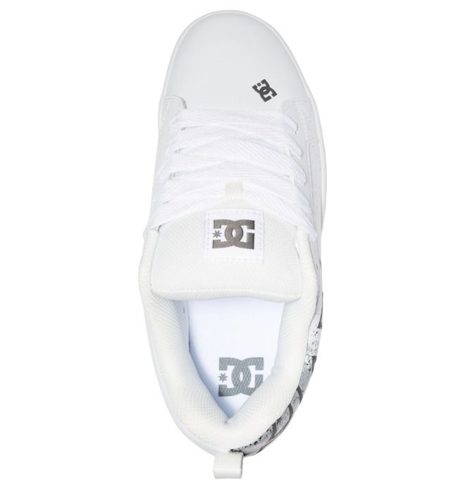 DC Shoes Court Graffik Essentials Férfi Fehér | 32PSBCWMQ