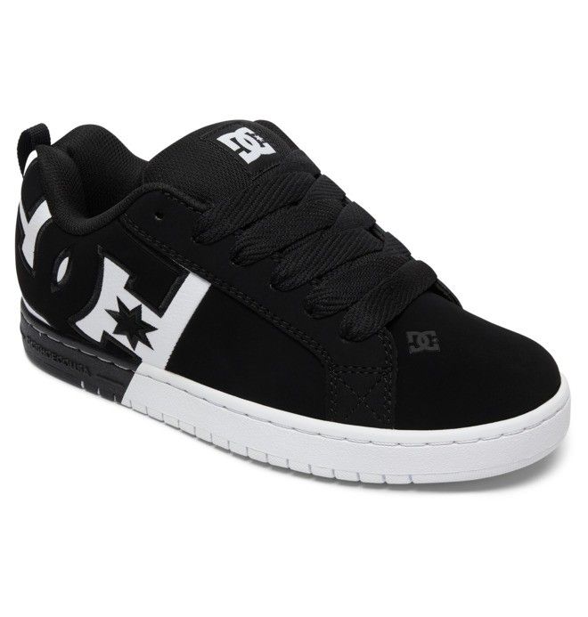 DC Shoes Court Graffik Sportcipő Férfi Fekete Fehér Fekete | 42OLRXZCF