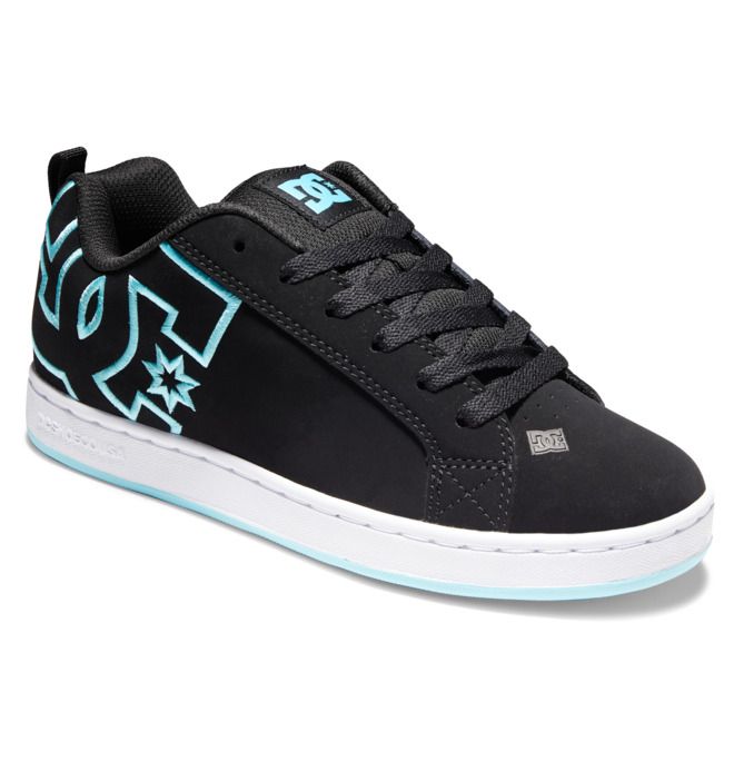 DC Shoes Court Graffik Sportcipő Női Fekete Kék | 59XJKYSBL