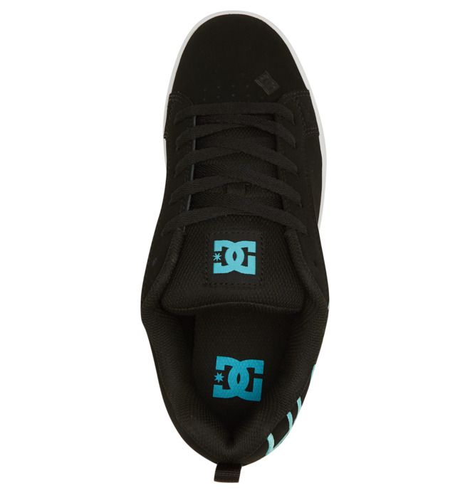 DC Shoes Court Graffik Sportcipő Női Fekete Kék | 59XJKYSBL