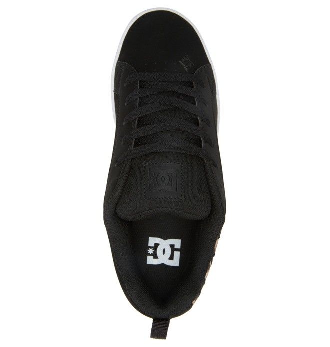 DC Shoes Court Graffik Sportcipő Női Fekete Fehér Fekete | 47NMFHIKE