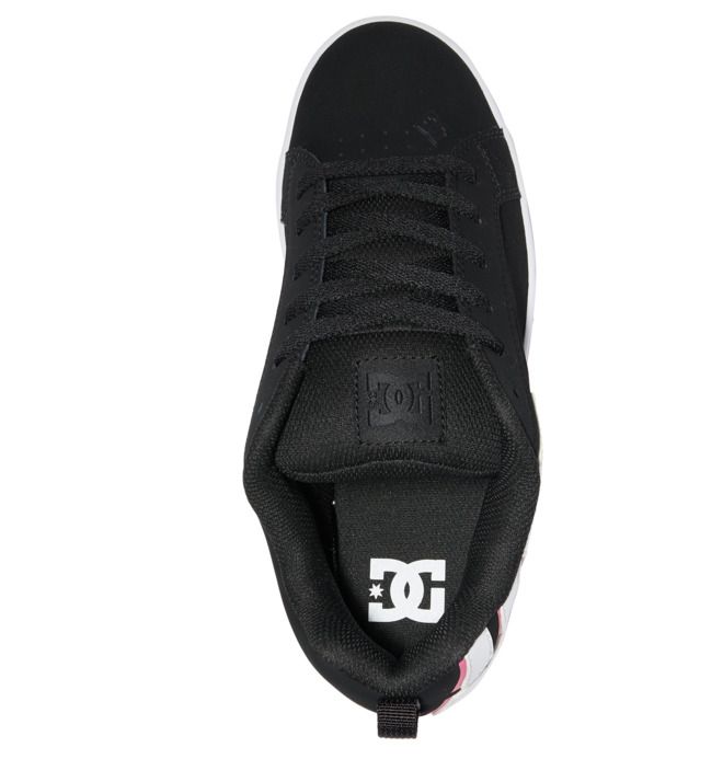 DC Shoes Court Graffik Sportcipő Női Fekete Rózsaszín Rózsaszín | 40ZBXLYFJ