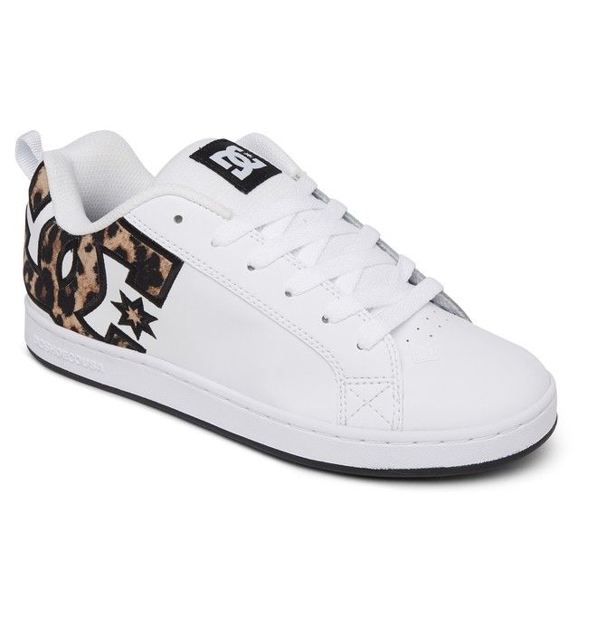 DC Shoes Court Graffik Sportcipő Női Leopárd | 43UNBYKGO