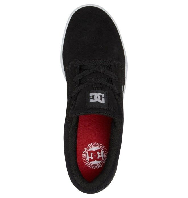 DC Shoes Crisis 2 Skate Deszkás Cipő Férfi Fekete Fehér Fekete | 97RTWYGBU