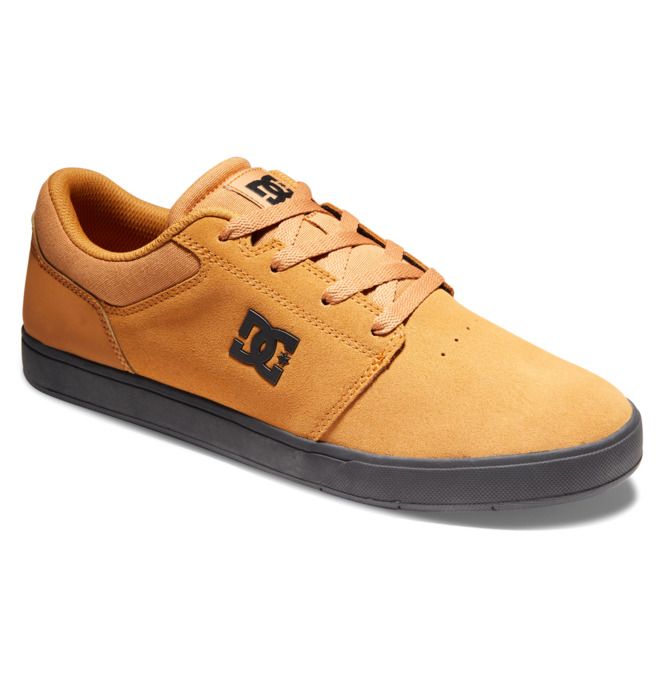 DC Shoes Crisis 2 Suede Deszkás Cipő Férfi Barna Fekete | 68RKOJDHM