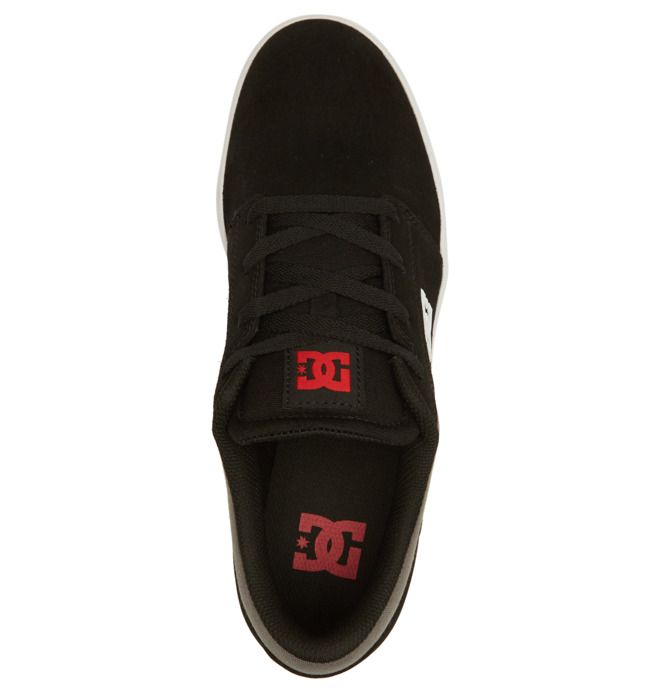 DC Shoes Crisis 2 Suede Deszkás Cipő Férfi Fekete Szürke Piros | 05DWKMGCN