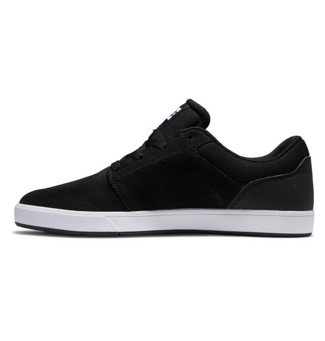 DC Shoes Crisis 2 Suede Deszkás Cipő Férfi Fekete Fehér | 90EMKNARF