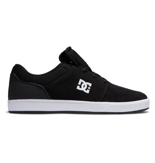 DC Shoes Crisis 2 Suede Deszkás Cipő Férfi Fekete Fehér | 90EMKNARF