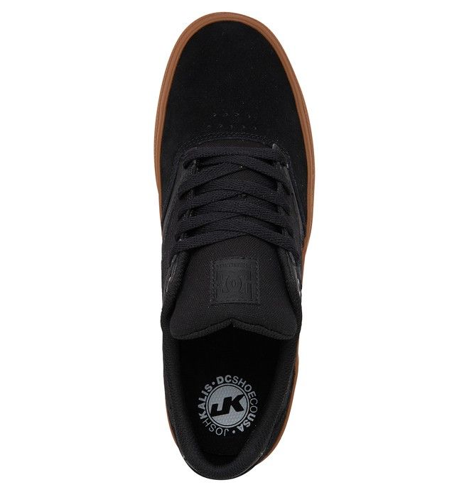 DC Shoes Kalis Vulc Deszkás Cipő Férfi Fekete Fekete | 48WRKIATX