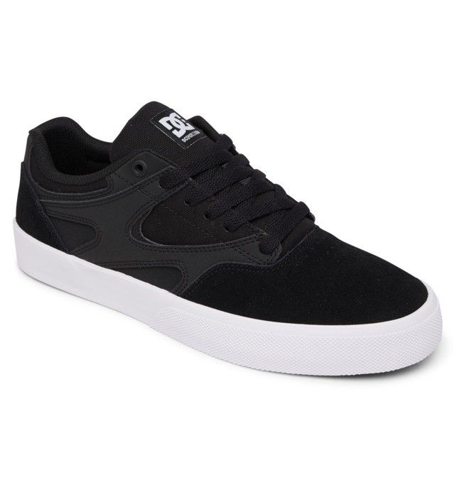 DC Shoes Kalis Vulc Deszkás Cipő Férfi Fekete Fehér | 14CWSJMYB