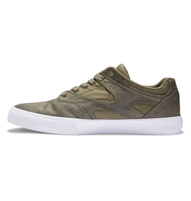 DC Shoes Kalis Vulc Deszkás Cipő Férfi Olivazöld | 47OWDPCFJ