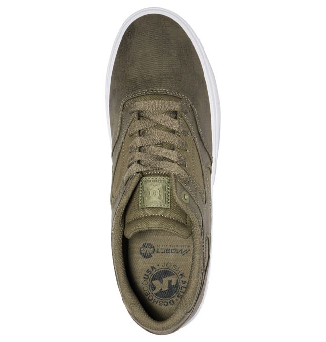 DC Shoes Kalis Vulc Deszkás Cipő Férfi Olivazöld | 47OWDPCFJ