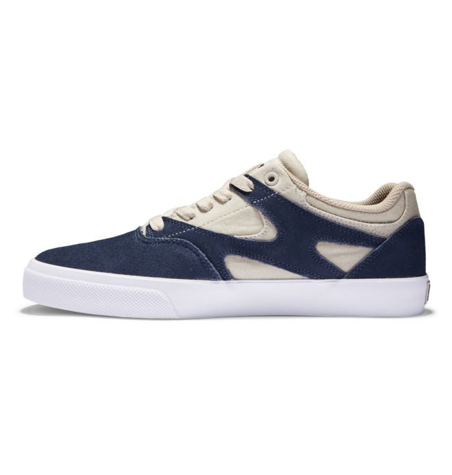 DC Shoes Kalis Vulc Deszkás Cipő Férfi Sötétkék Khaki | 47KDLWQFV