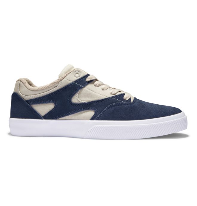 DC Shoes Kalis Vulc Deszkás Cipő Férfi Sötétkék Khaki | 47KDLWQFV