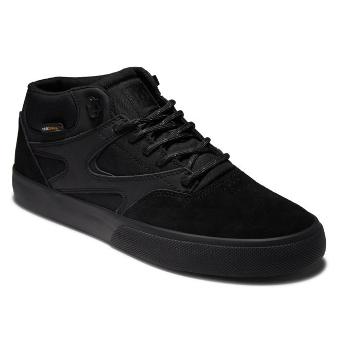 DC Shoes Kalis Vulc MID Mid-Top Winterized Téli Bakancs Férfi Fekete Fekete Fekete | 19YXMDROF