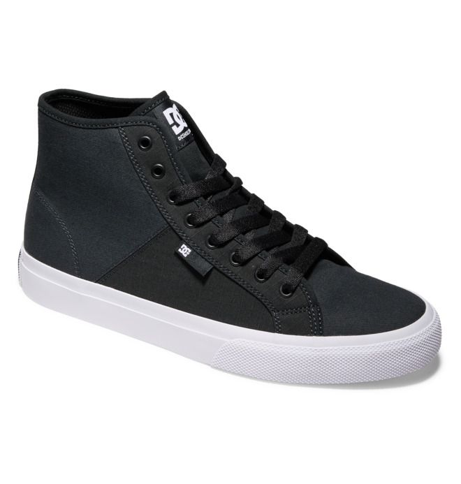 DC Shoes Manual HI Canvas High-Top RIPSTOP Sportcipő Férfi Fekete | 21IRMUWKY