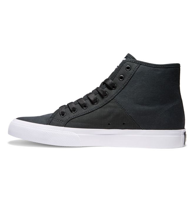 DC Shoes Manual HI Canvas High-Top RIPSTOP Sportcipő Férfi Fekete | 21IRMUWKY