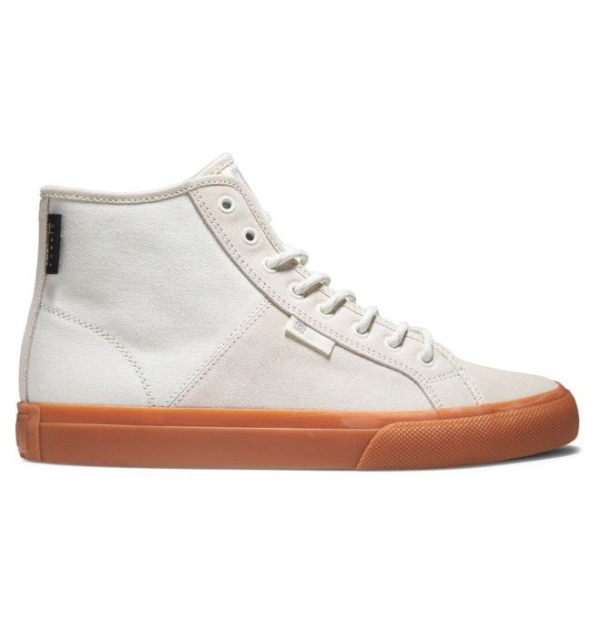 DC Shoes Manual Hi High-Top Winter Téli Bakancs Férfi Fehér | 31HDKJAUV