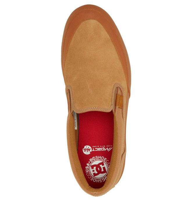 DC Shoes Manual RT Slip-On Skate Deszkás Cipő Férfi Barna | 92SBEXIJG