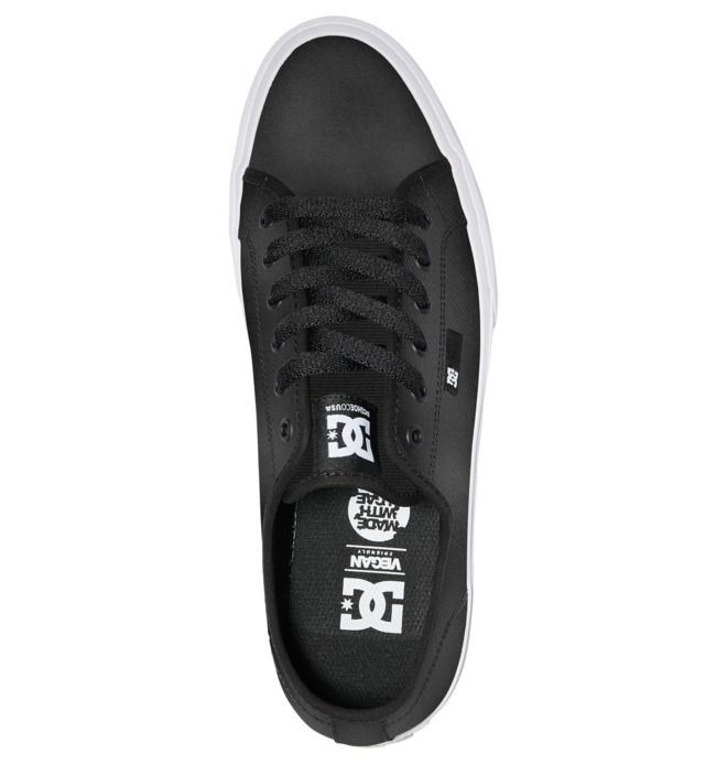 DC Shoes Manual SE Canvas Sportcipő Férfi Fekete Fehér Fekete | 50IGYFZPW