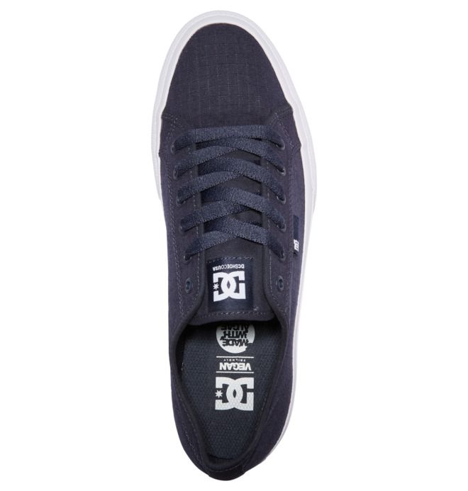 DC Shoes Manual SE Canvas Sportcipő Férfi Sötétkék Fehér | 92SLZEJBU