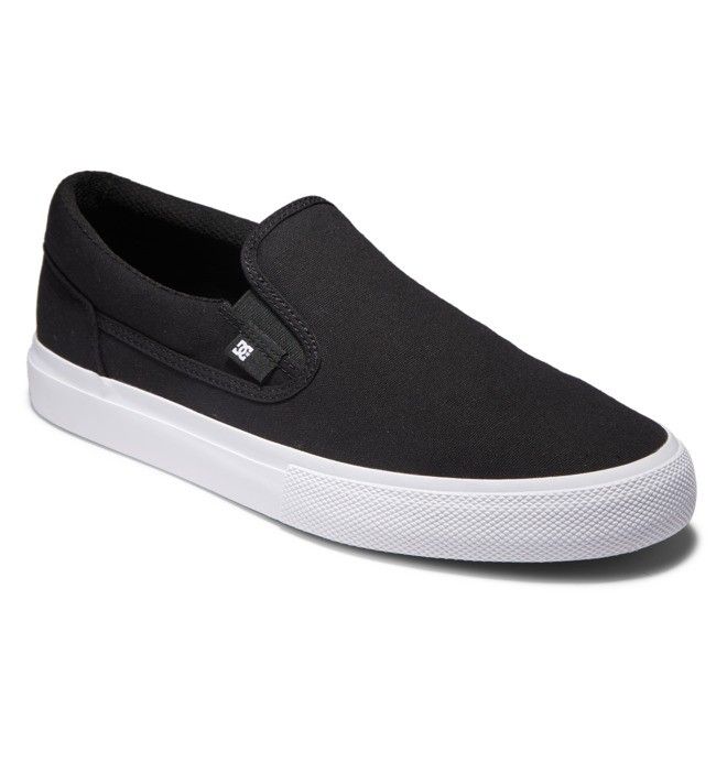 DC Shoes Manual Slip-On Slip Ons Férfi Fekete Fehér | 92TONILHA