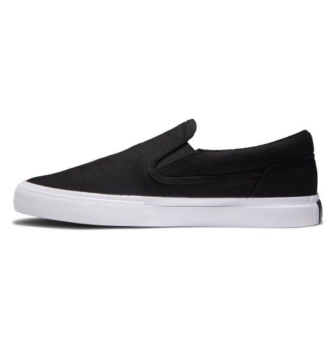 DC Shoes Manual Slip-On Slip Ons Férfi Fekete Fehér | 92TONILHA