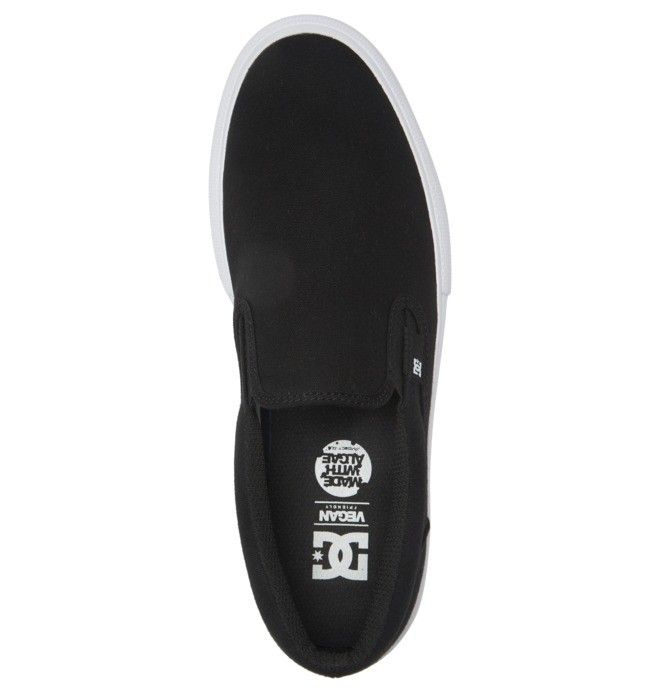 DC Shoes Manual Slip-On Slip Ons Férfi Fekete Fehér | 92TONILHA