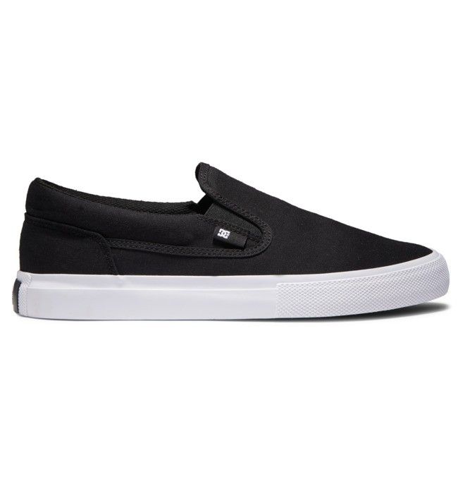 DC Shoes Manual Slip-On Slip Ons Férfi Fekete Fehér | 92TONILHA